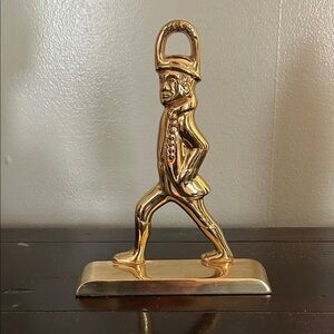 Vintage Brass Hessian Soldier Doorstop or Bookend